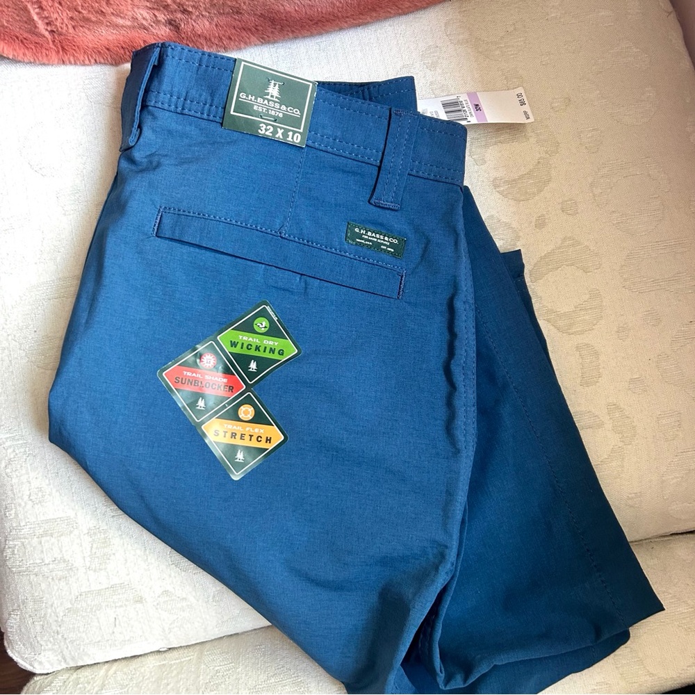 G.H.Bass&Co. Blue Shorts NWT 32 - Picture 8 of 9